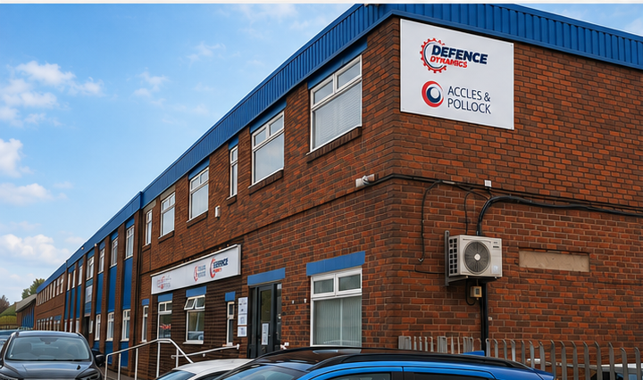 Accles & Pollock and Defence Dynamics signage, Neachells Lane